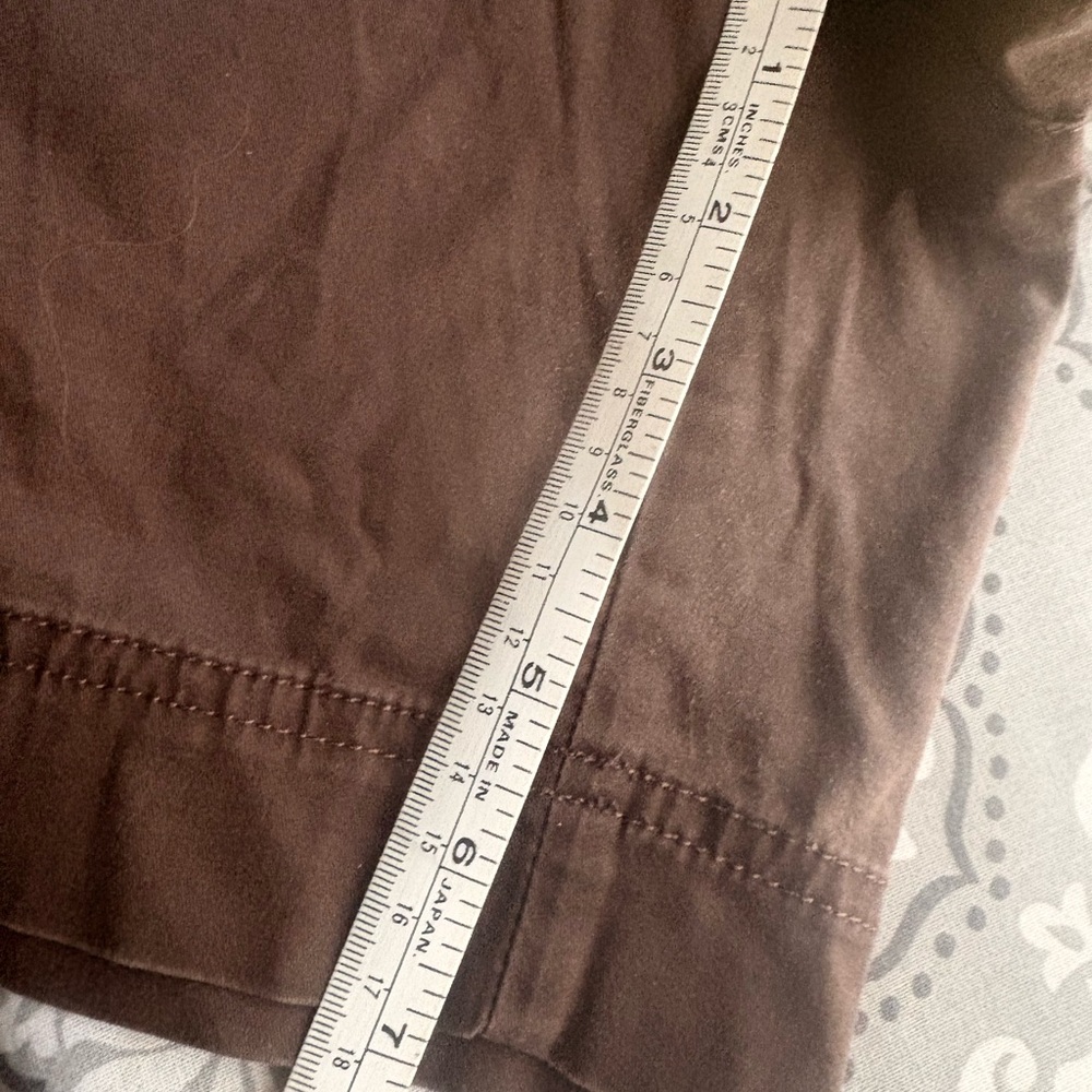 J. Jill Brown Drawstring Cotton Shorts - Picture 9 of 12